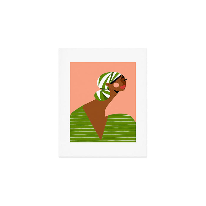 Head Wrapped Beauty Art Print Gallery Image 1