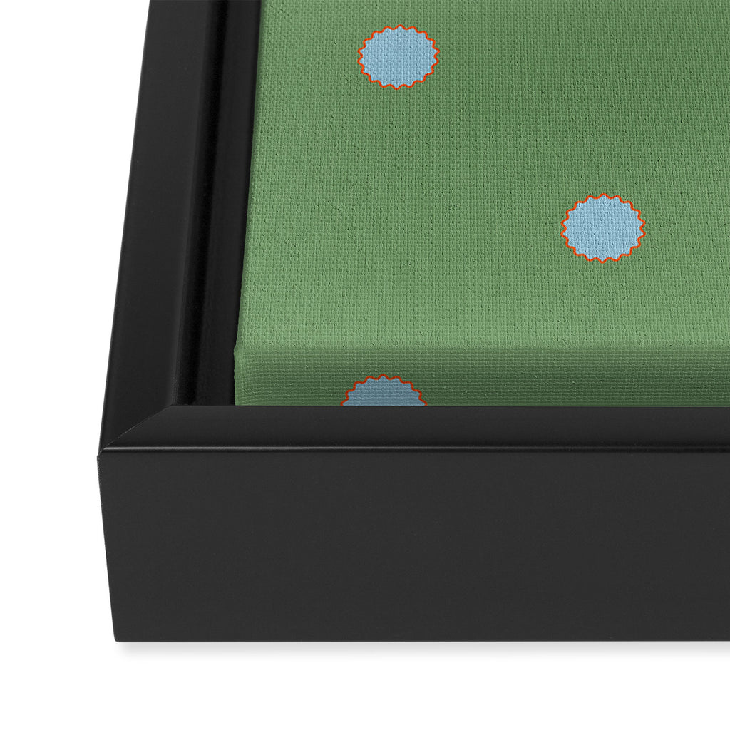Heirloom Dot - Heritage Pattern Framed Canvas Print Gallery Image 3