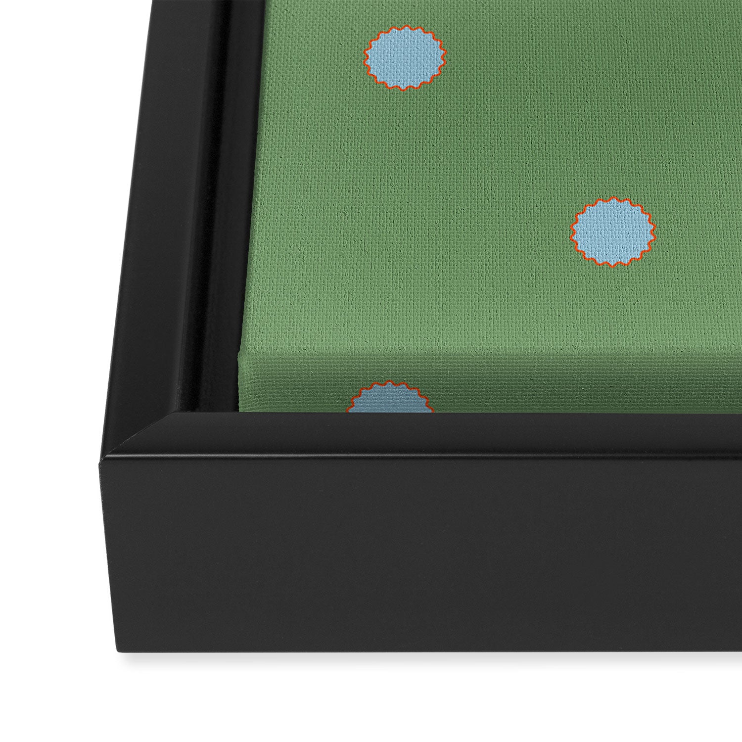 Heirloom Dot - Heritage Pattern Framed Canvas Print Gallery Image 3