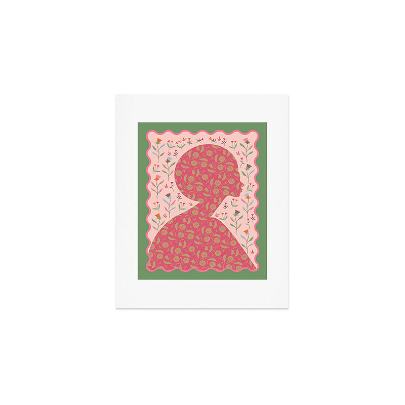Heirloom Wildflower - Floral Silhouette Art Art Print Gallery Image 1