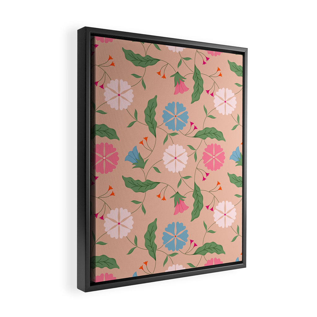 Heritage Blooms - Floral Art Framed Canvas Print Gallery Image 2