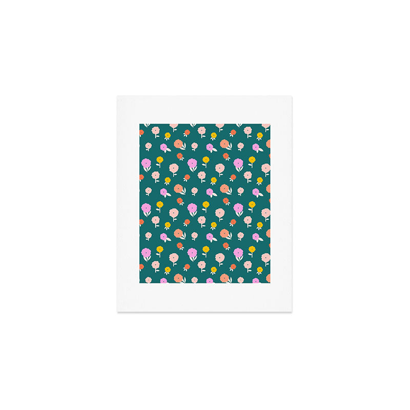 Holiday Blooms Pattern Art Print Gallery Image 1
