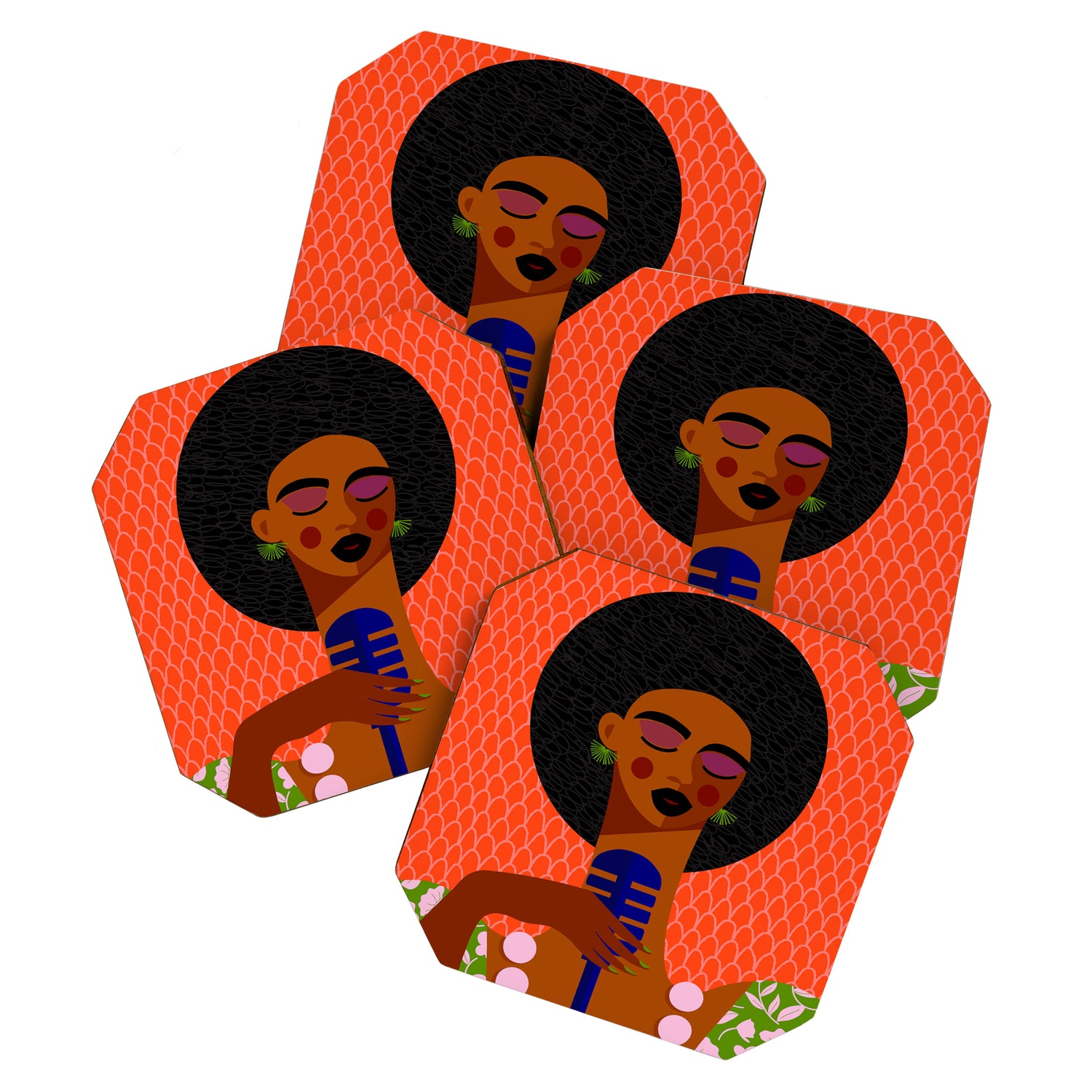 Jazz Art - A Soulful Serenade Coaster Gallery Image 1