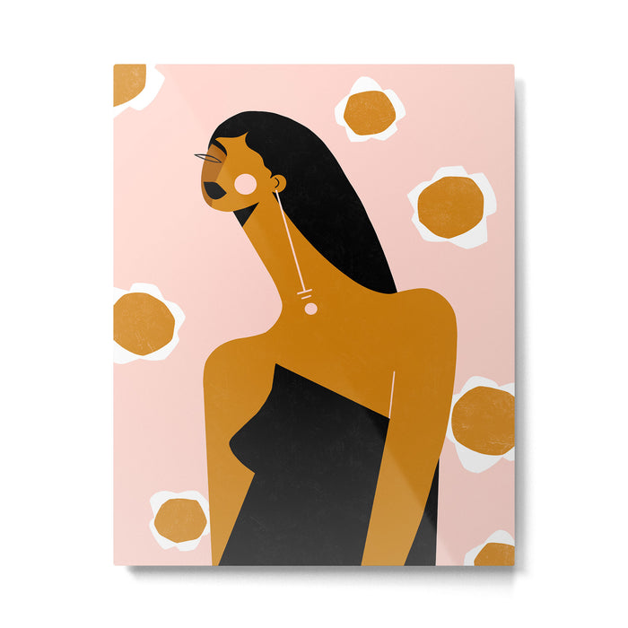 Little Black Dress Metal Print Gallery Image 1