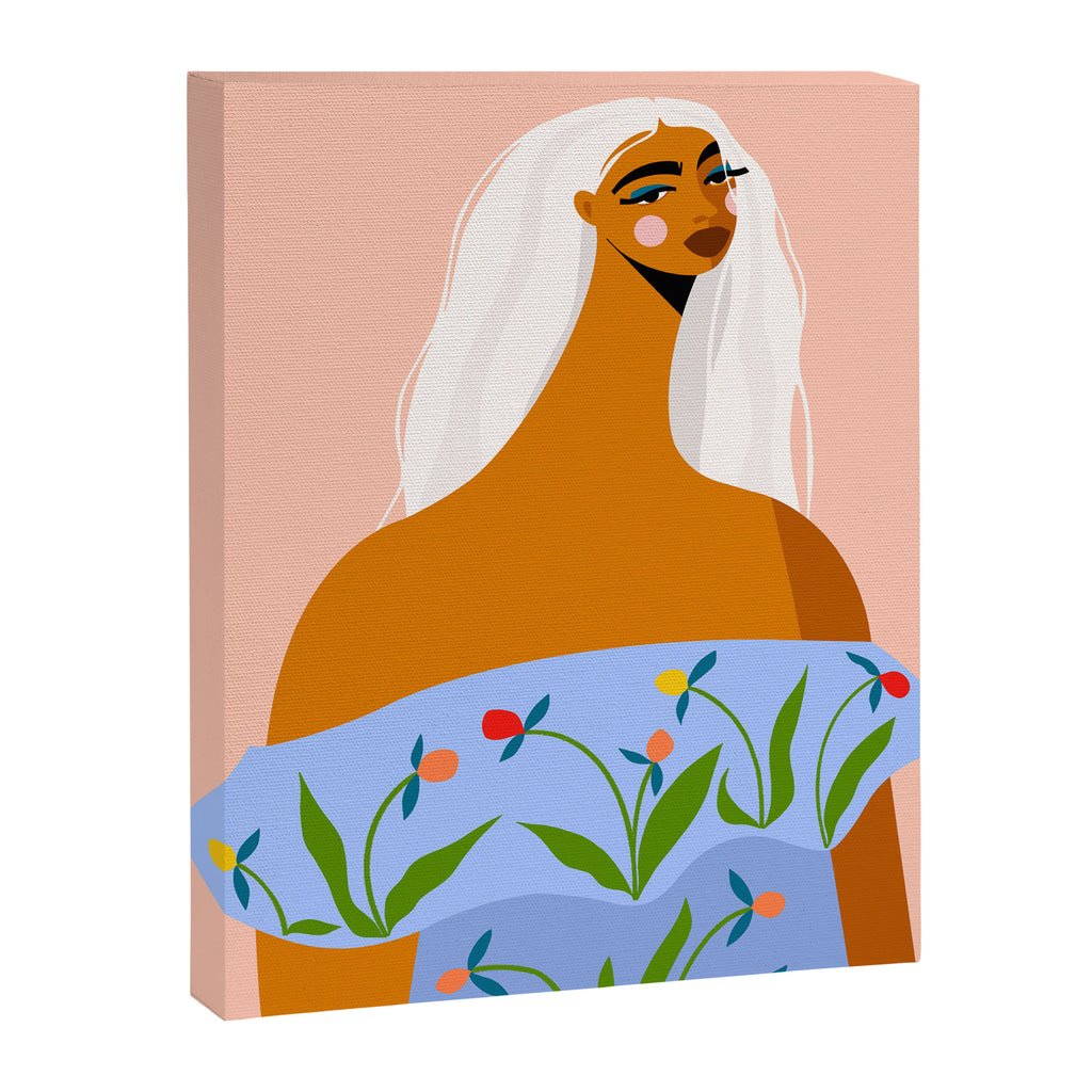 Long White Hair Canvas Print Gallery Image 8