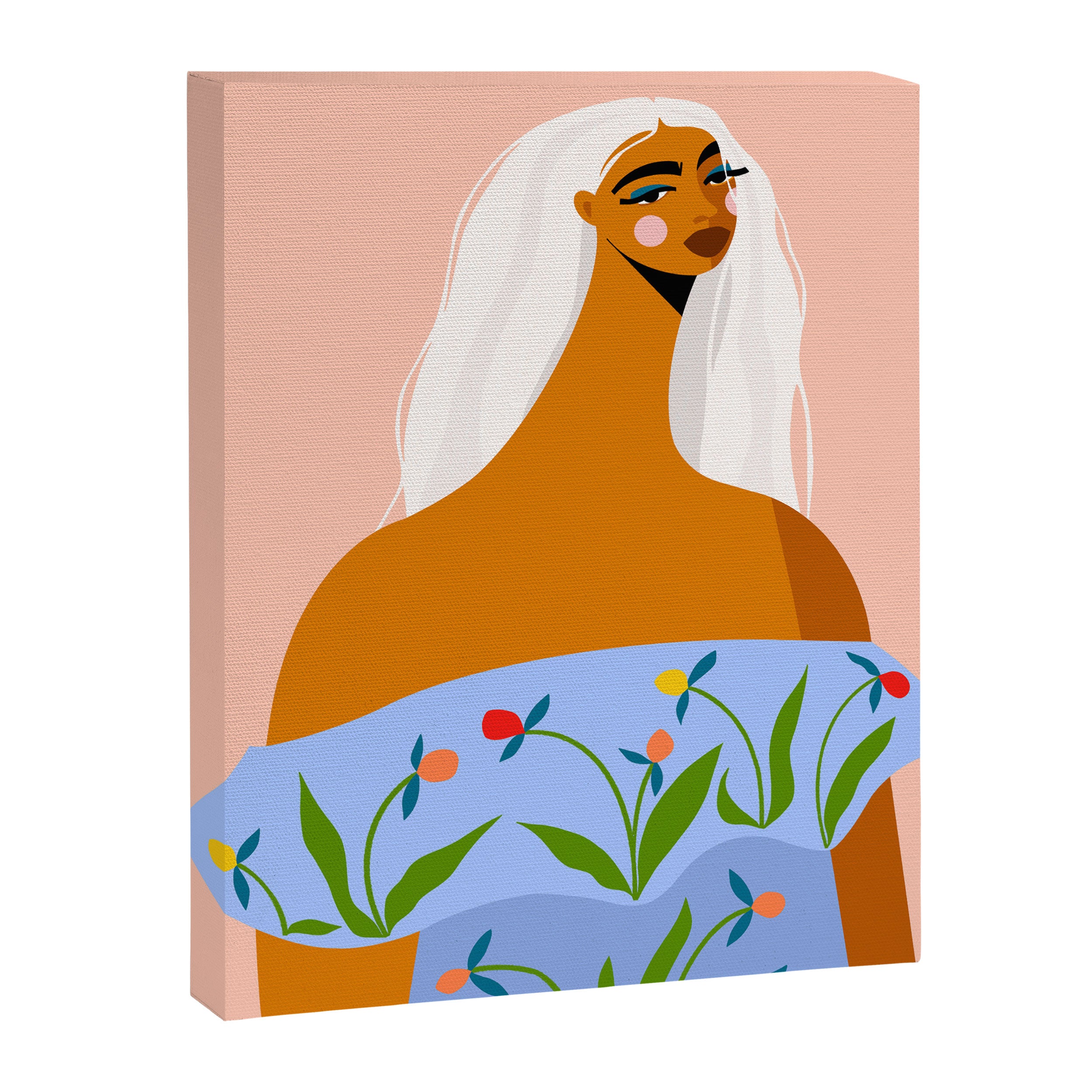 Long White Hair Canvas Print Gallery Image 8