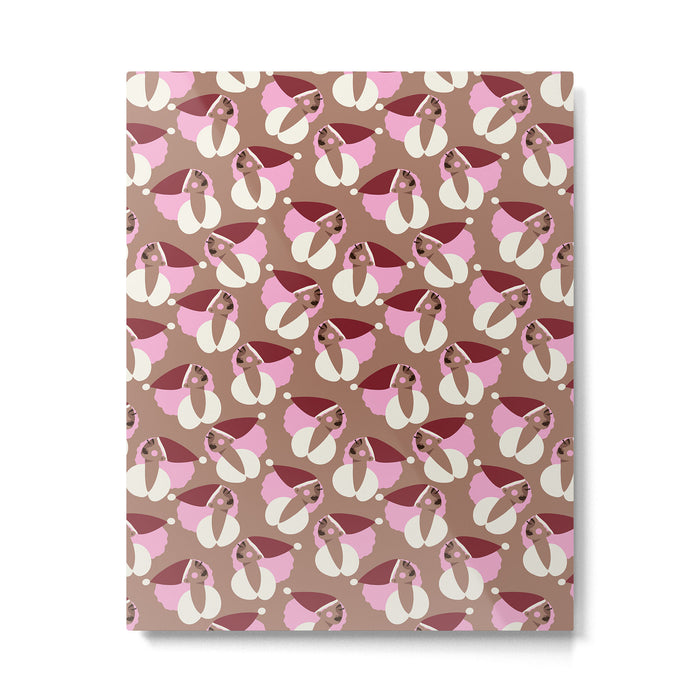 Mocha Elf Pattern Metal Print Gallery Image 1