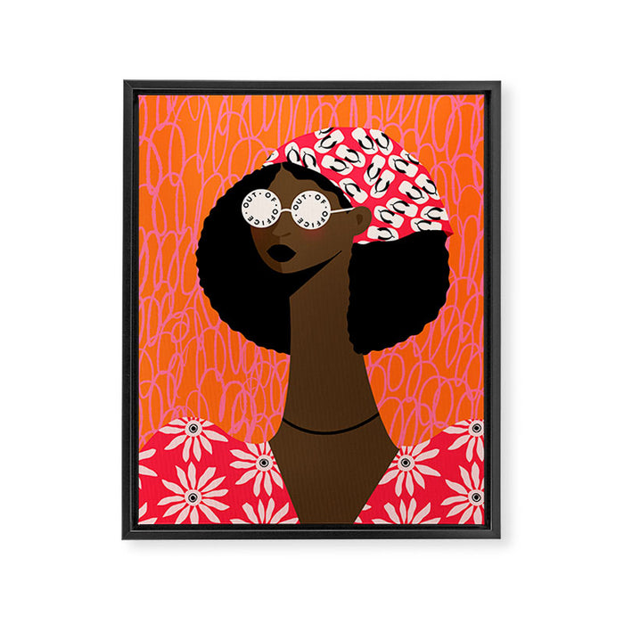 Out Of Office Framed Canvas Print Gallery Image 1