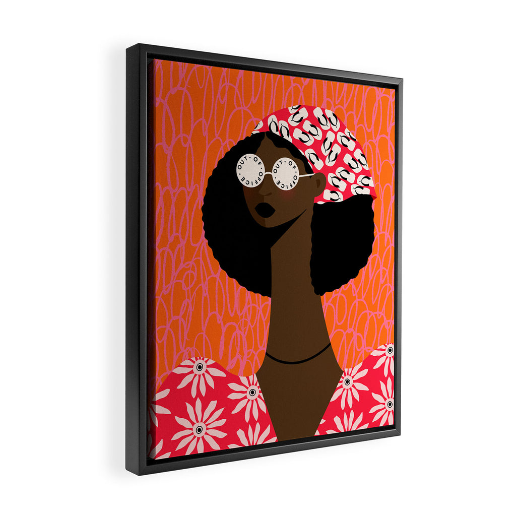 Out Of Office Framed Canvas Print Gallery Image 2