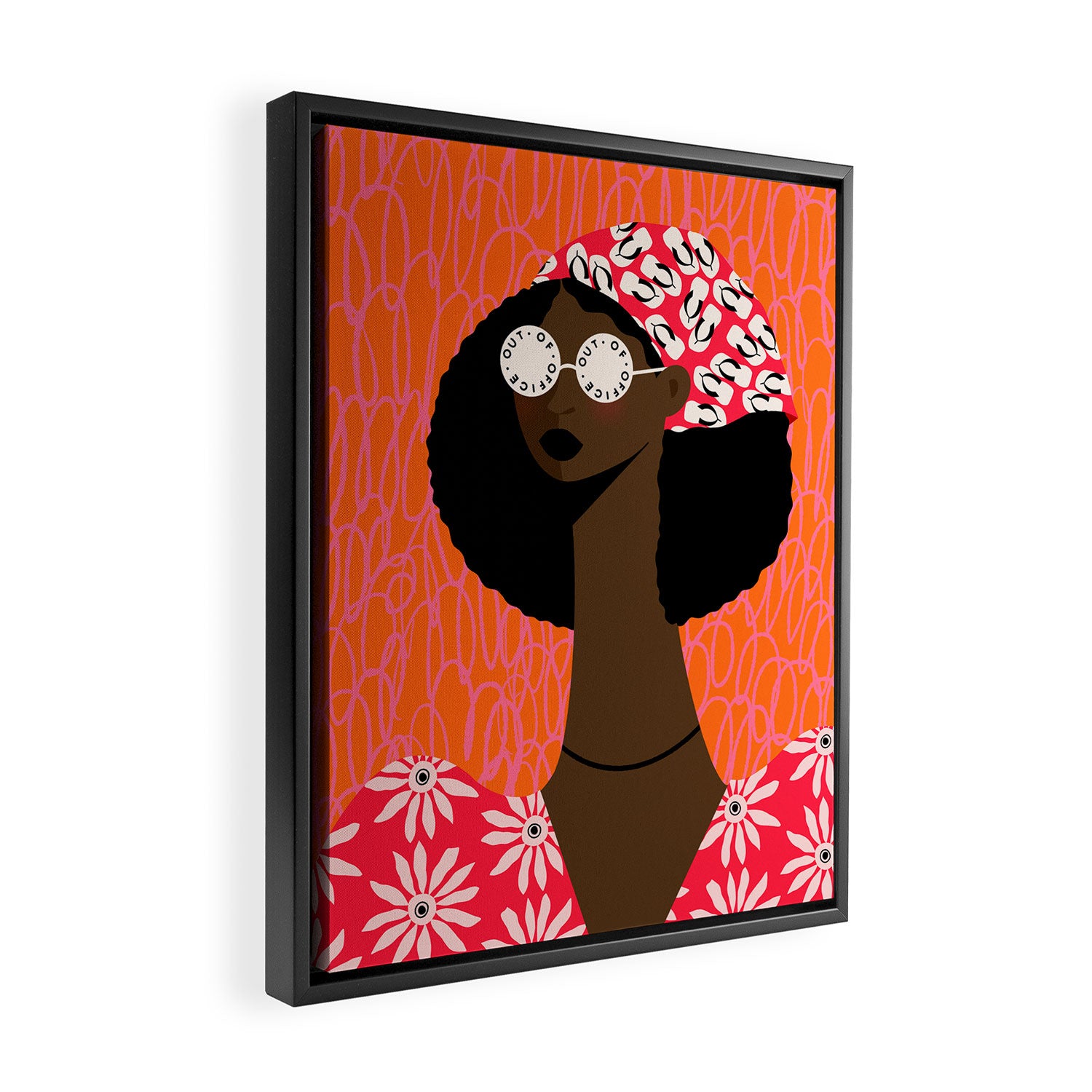 Out Of Office Framed Canvas Print Gallery Image 2