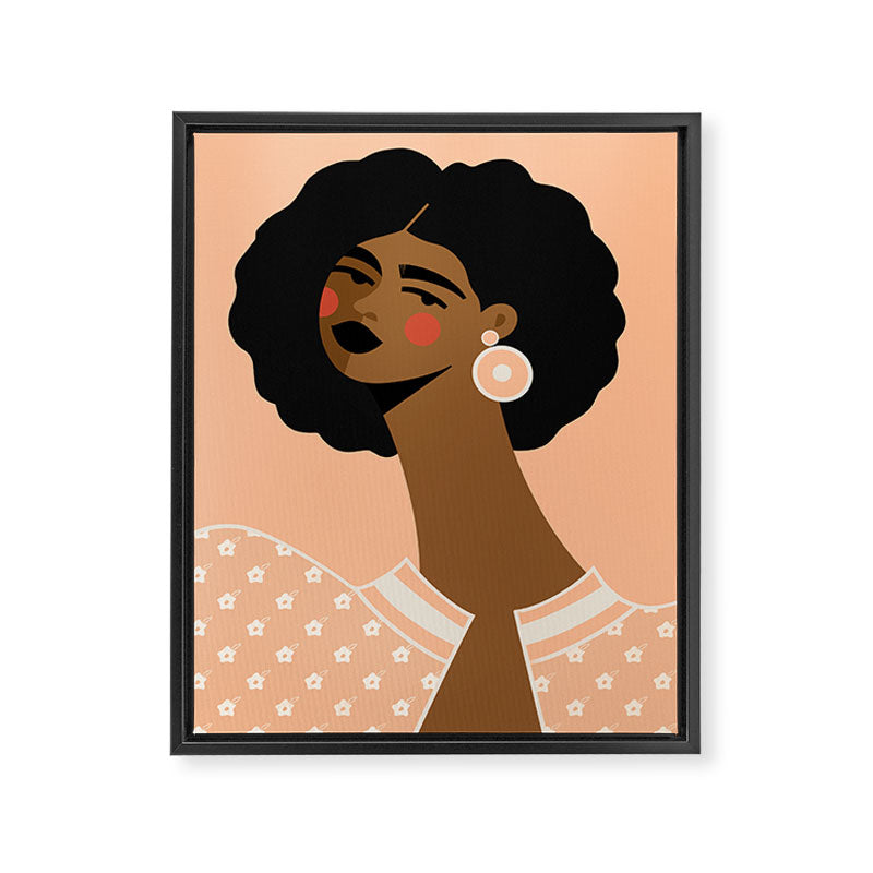 Peachy Keen Framed Canvas Print Gallery Image 6