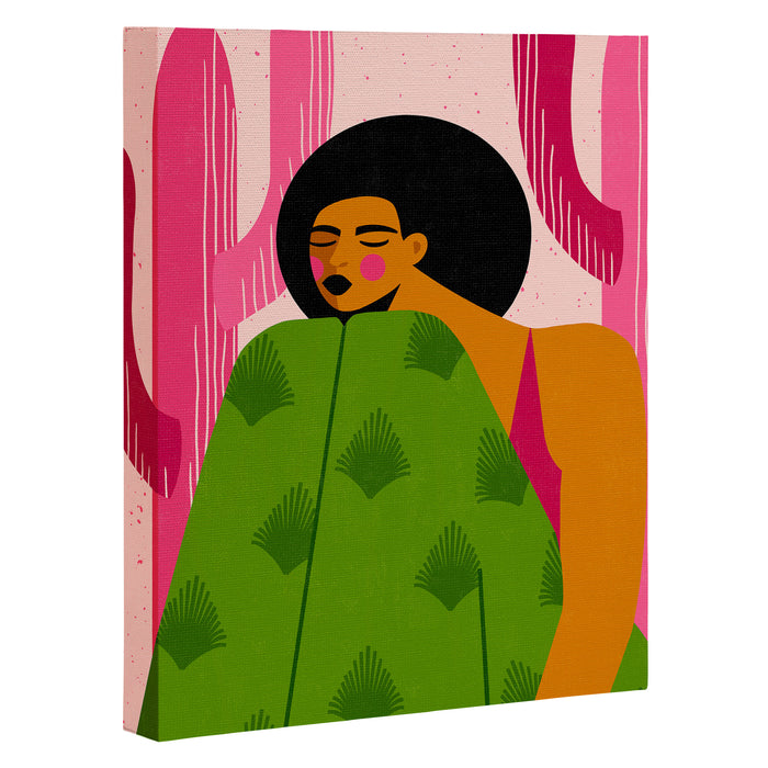 Pink Cactus Canvas Print Gallery Image 1