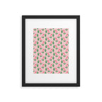 Pink Daisy Pattern - Pink Framed Art Print Gallery Image 6