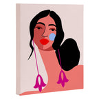Pink Earrings Canvas Print Gallery Image 3