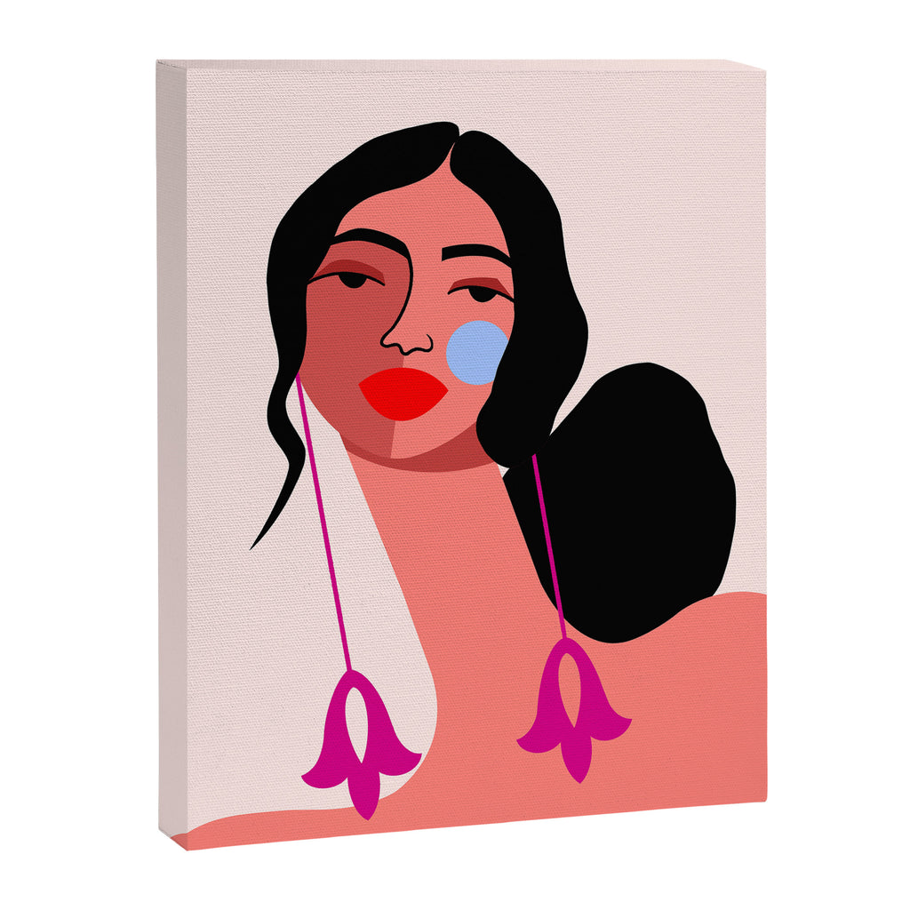 Pink Earrings Canvas Print Gallery Image 6