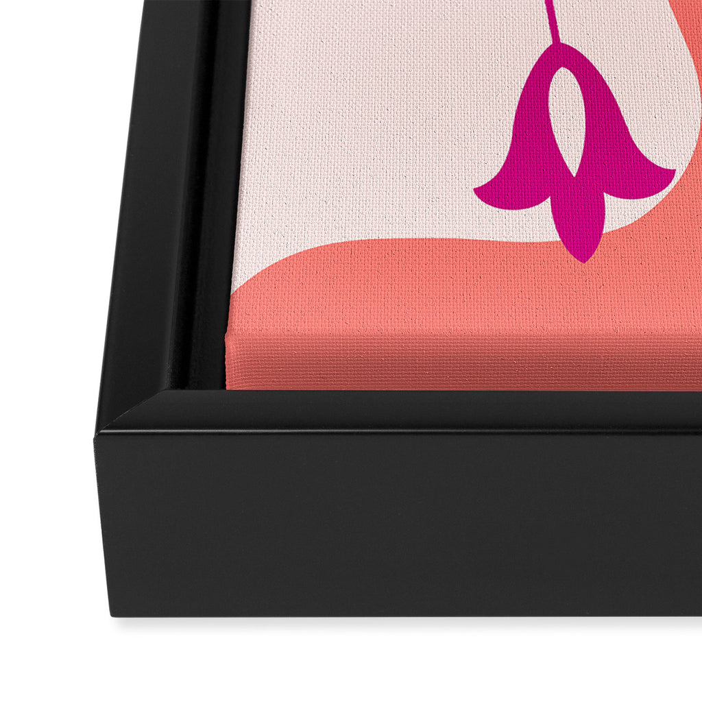 Pink Earrings Framed Canvas Print Gallery Image 3