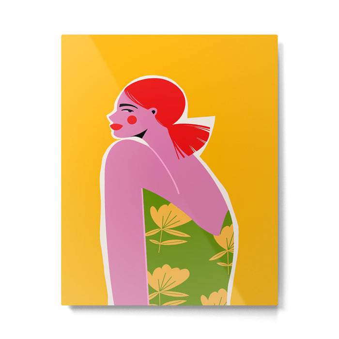 Pink Lady Metal Print Gallery Image 1