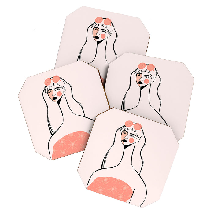Pink Sunglasses Coaster Gallery Image 1