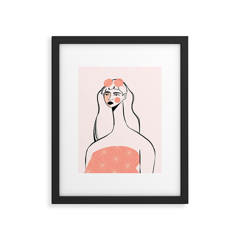 Pink Sunglasses Framed Art Print Gallery Image 6