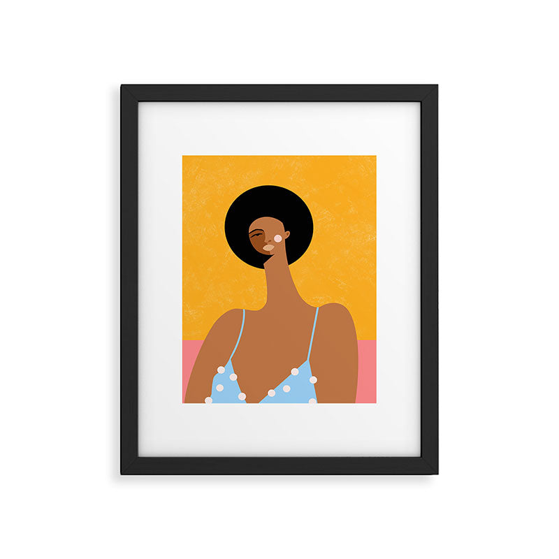 Polka-dot Dress Framed Art Print Gallery Image 5