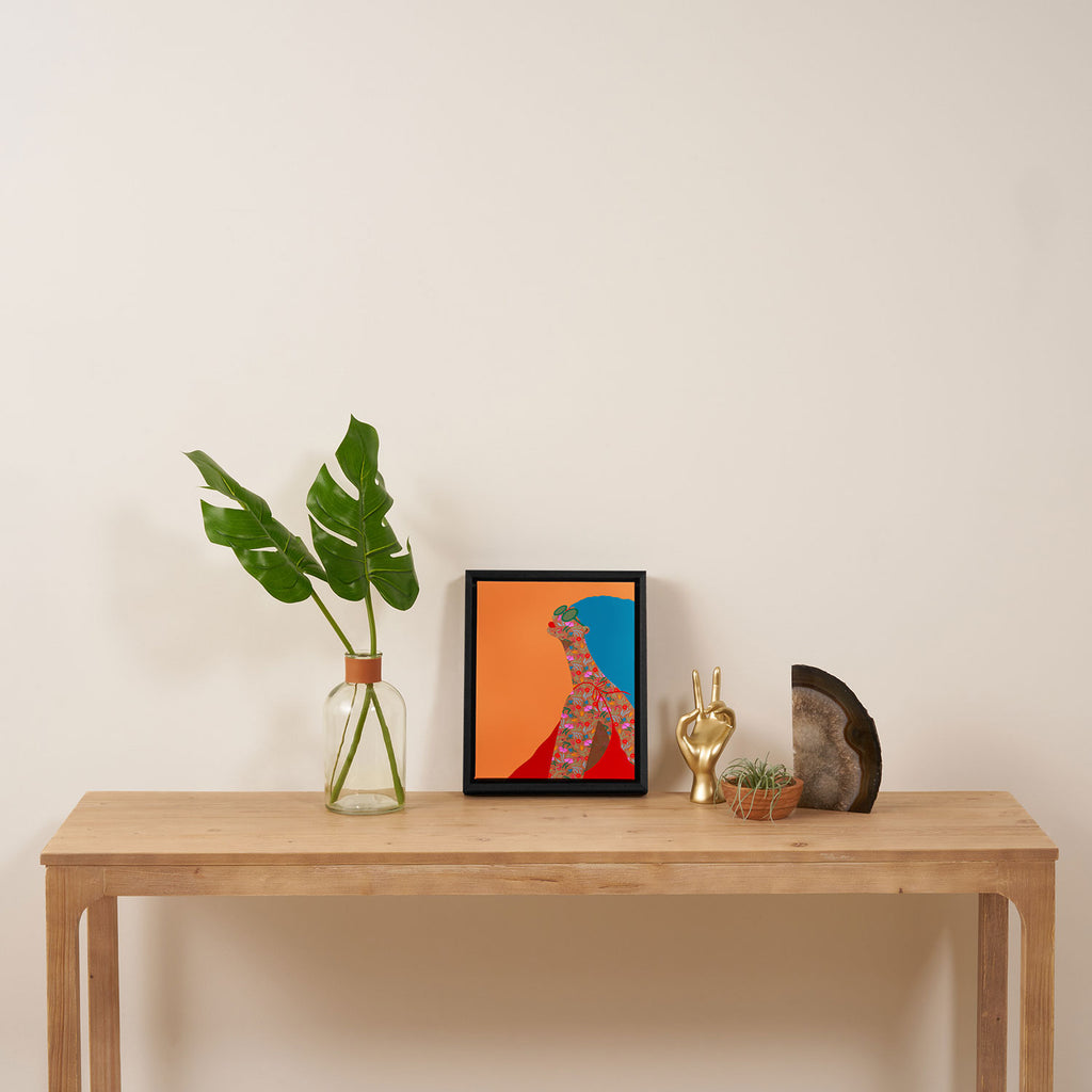 Portrait in Wild Botanica Framed Canvas Print Gallery Image 4