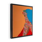 Portrait in Wild Botanica Framed Canvas Print Gallery Image 2