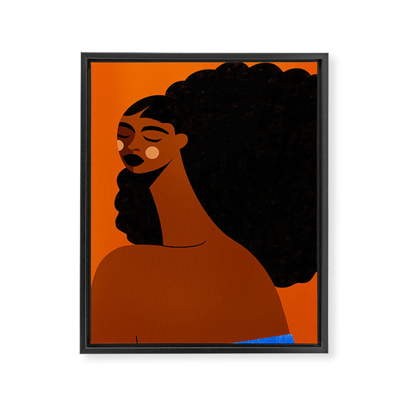 Portrait of Silent Strength Framed Canvas Print Gallery Image 8