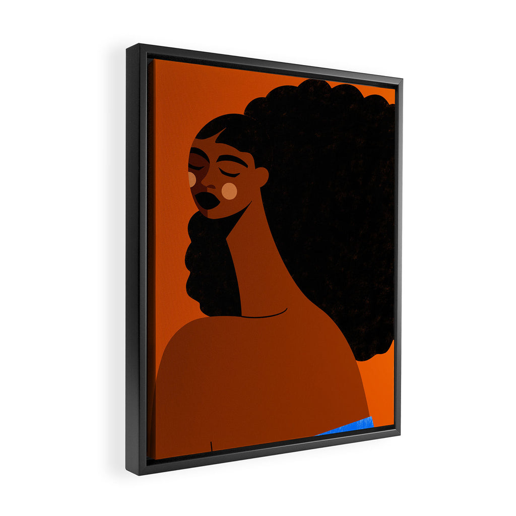 Portrait of Silent Strength Framed Canvas Print Gallery Image 2
