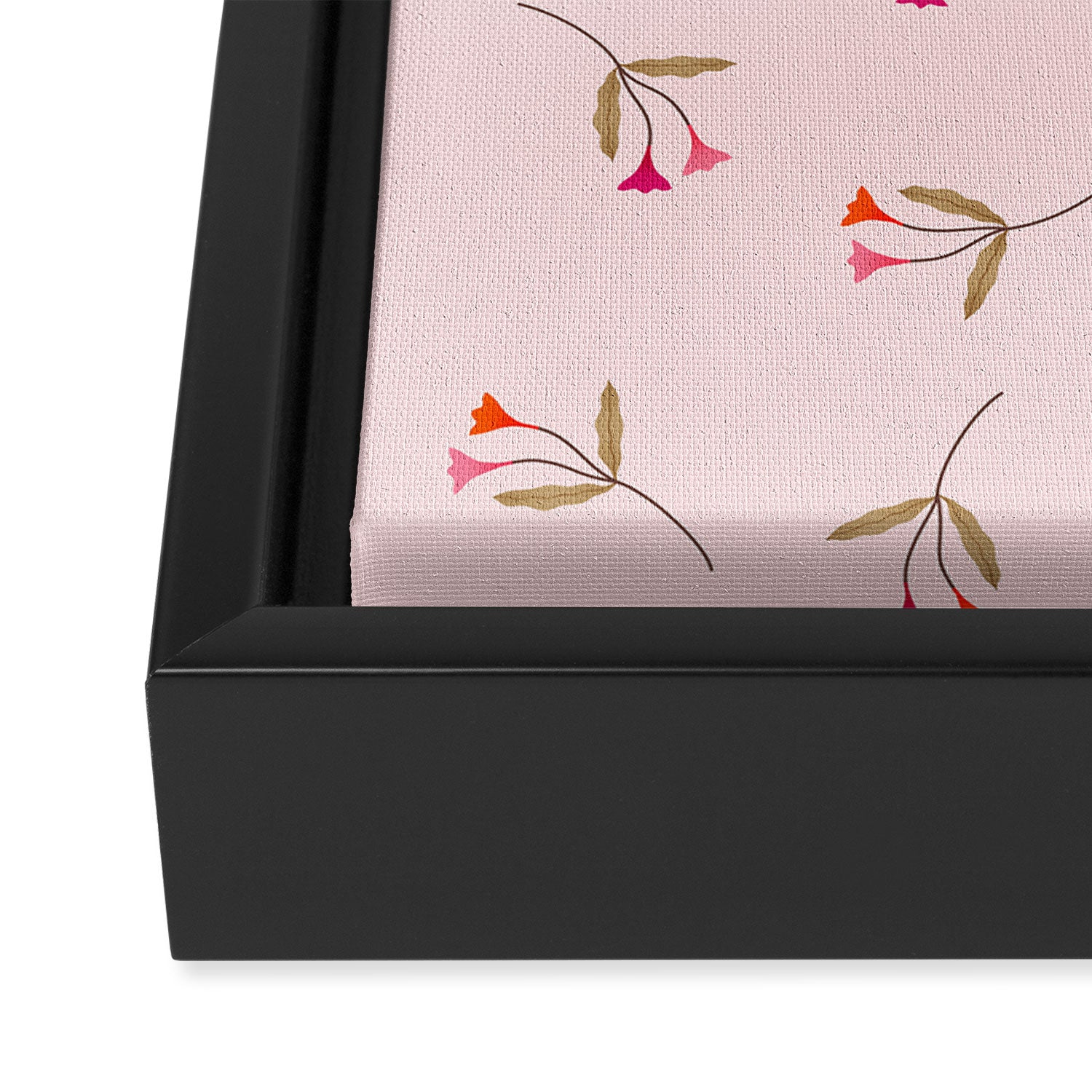 Pressed Posies - Floral Art Framed Canvas Print Gallery Image 3