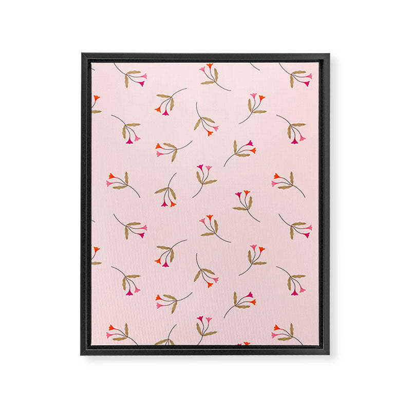 Pressed Posies - Floral Art Framed Canvas Print Gallery Image 8