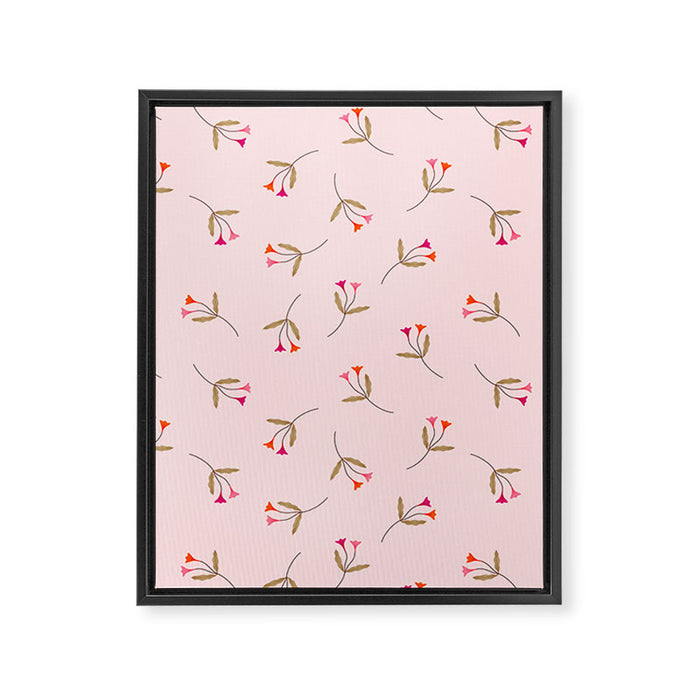 Pressed Posies - Floral Art Framed Canvas Print Gallery Image 1