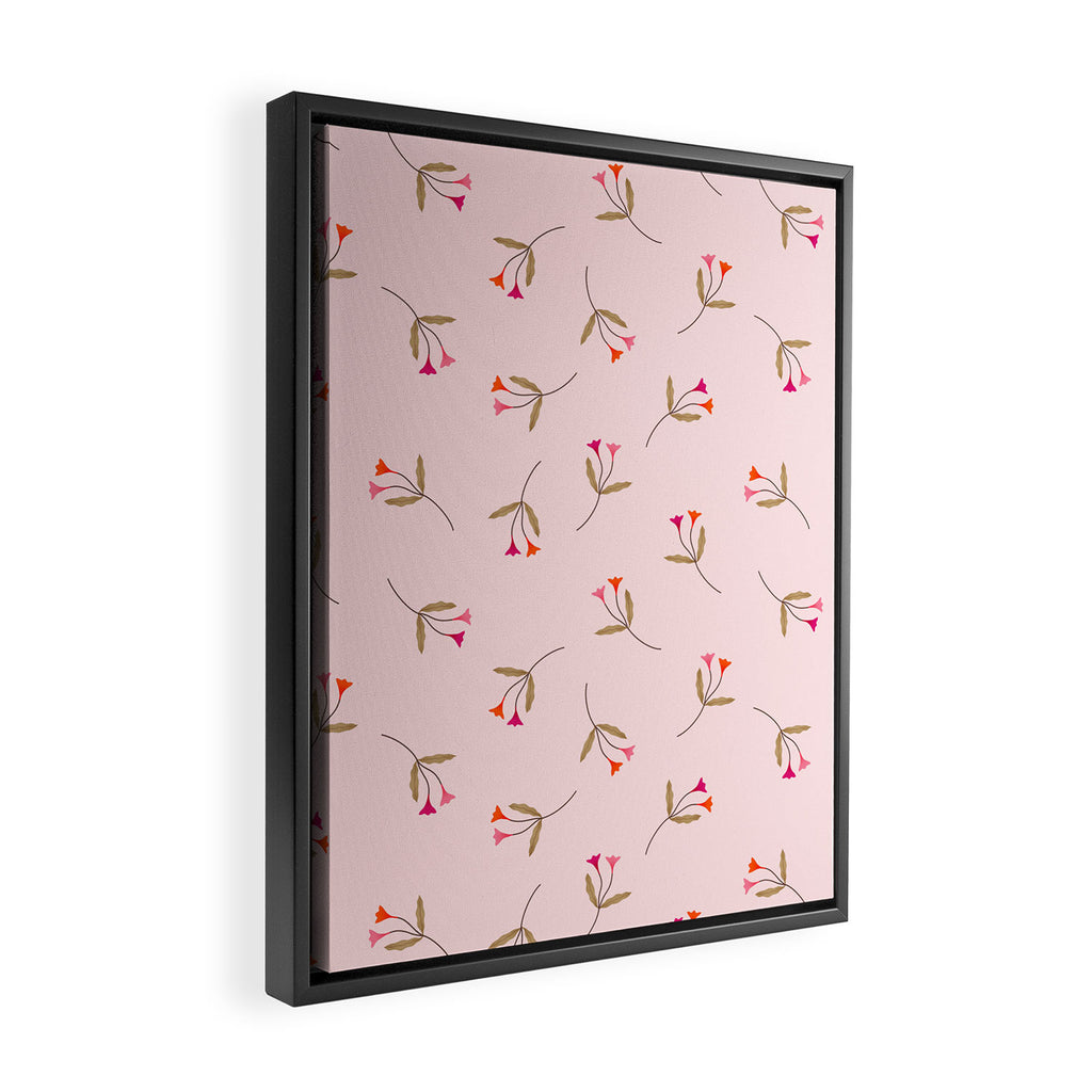 Pressed Posies - Floral Art Framed Canvas Print Gallery Image 2