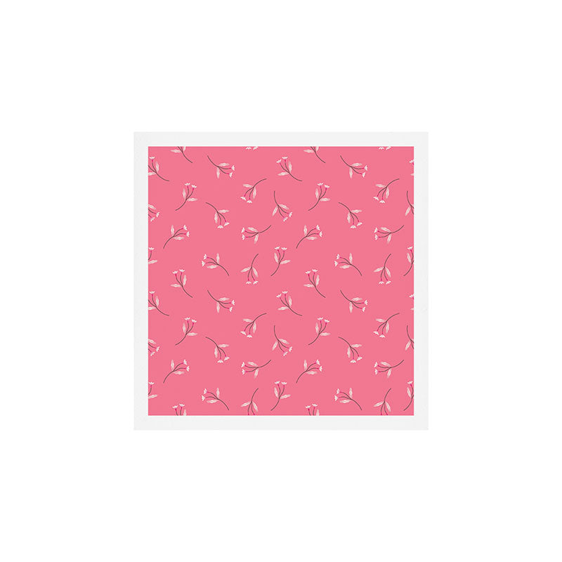 Pressed Posies - Retro Pink Art Print Gallery Image 1