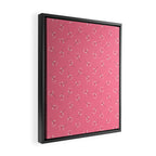 Pressed Posies - Retro Pink Framed Canvas Print Gallery Image 2