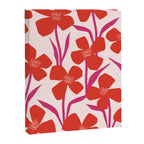 Red and Pink Floral Pattern Canvas Print Gallery Image 6
