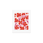 Red and Pink Floral Pattern Art Print Gallery Image 1