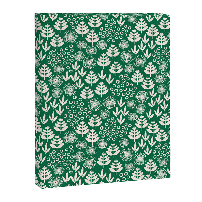 Retro Forest Flora Pattern Canvas Print Gallery Image 1