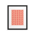 Retro Peach Blossoms Pattern Framed Art Print Gallery Image 6