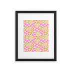 Retro Tropical Flora Pattern Framed Art Print Gallery Image 6