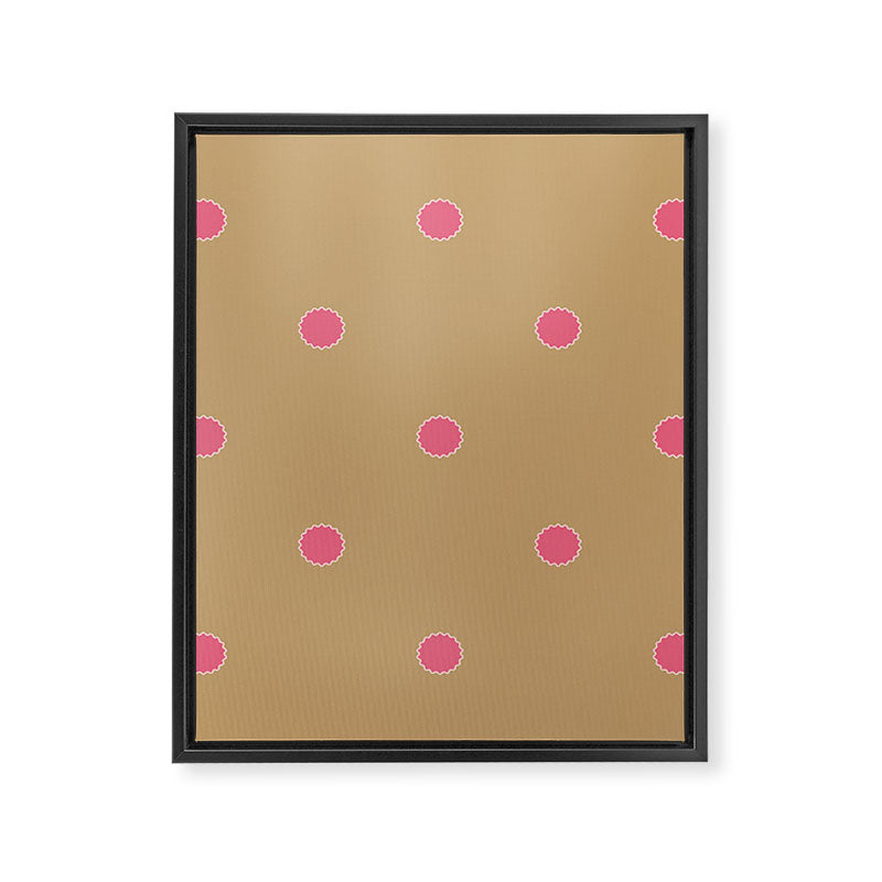 Rickrack Bloom - Folk Motif Framed Canvas Print Gallery Image 8