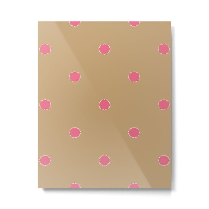 Rickrack Bloom - Folk Motif Metal Print Gallery Image 1