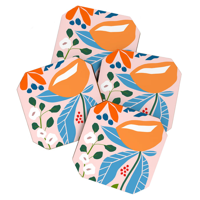 Spring Abstract Florals Coaster Gallery Image 1