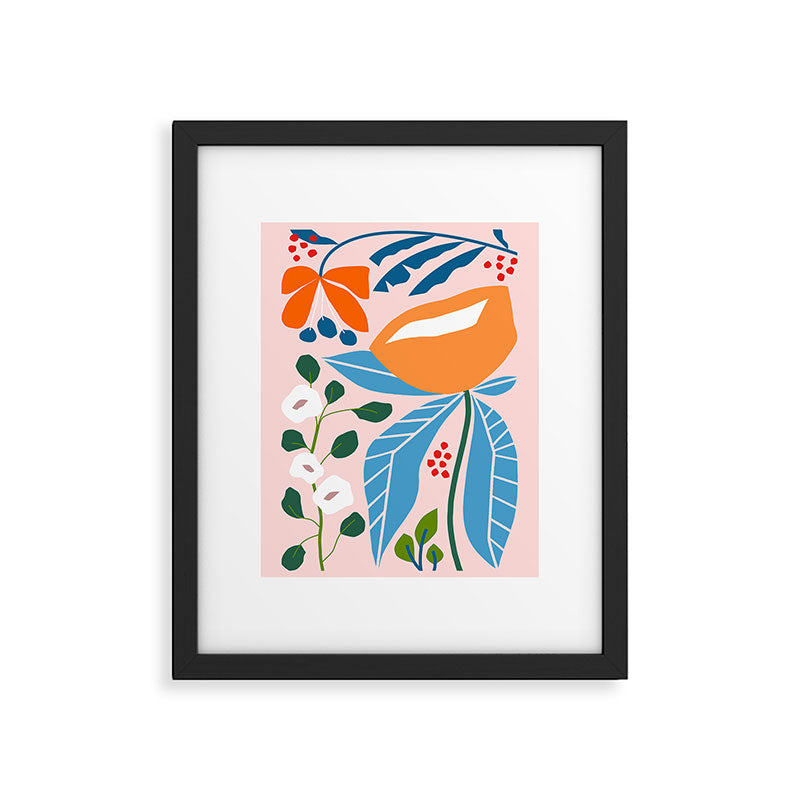 Spring Abstract Florals Framed Art Print Gallery Image 5