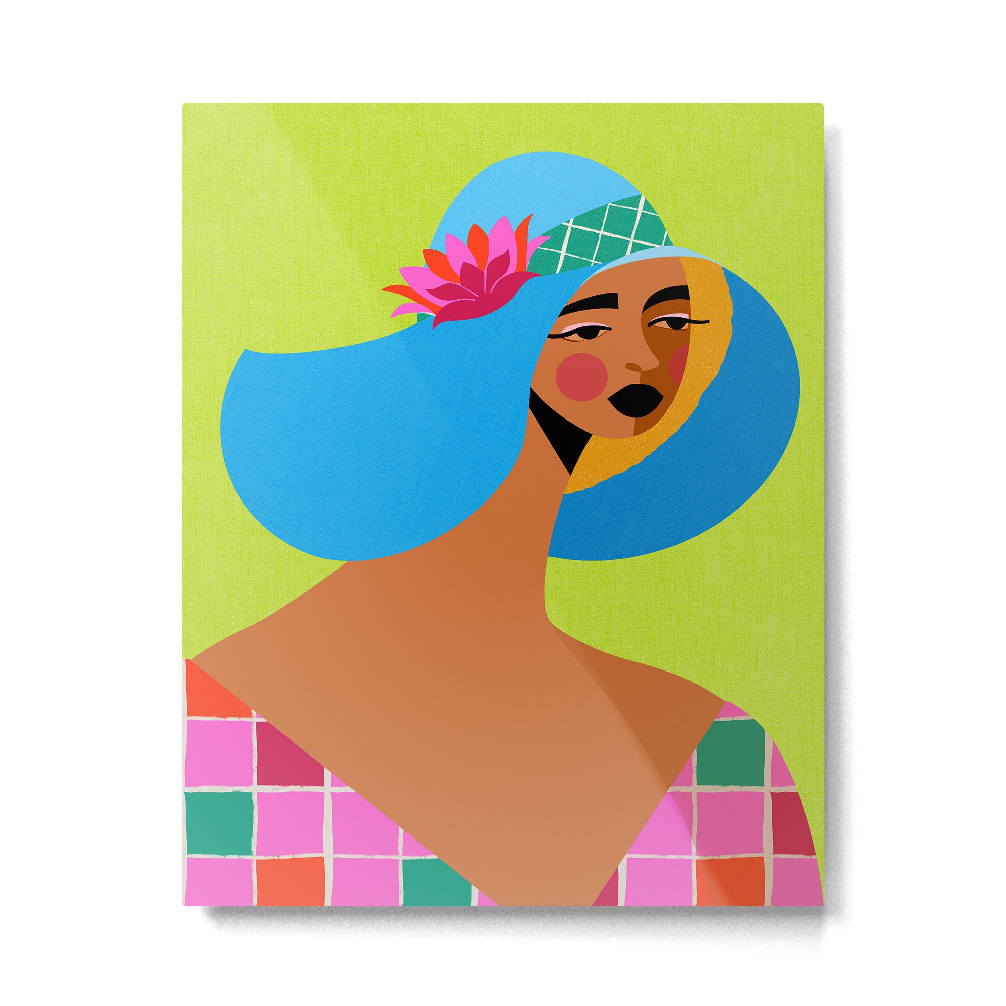 Sun Hat Metal Print Gallery Image 4