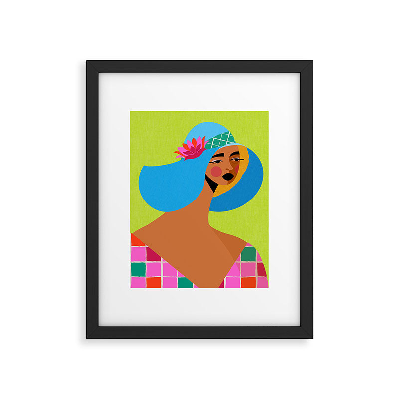 Sun Hat Framed Art Print Gallery Image 5