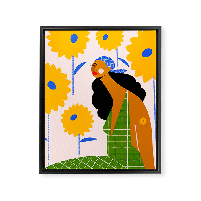 Sunflowers Framed Canvas Print Gallery Image 1