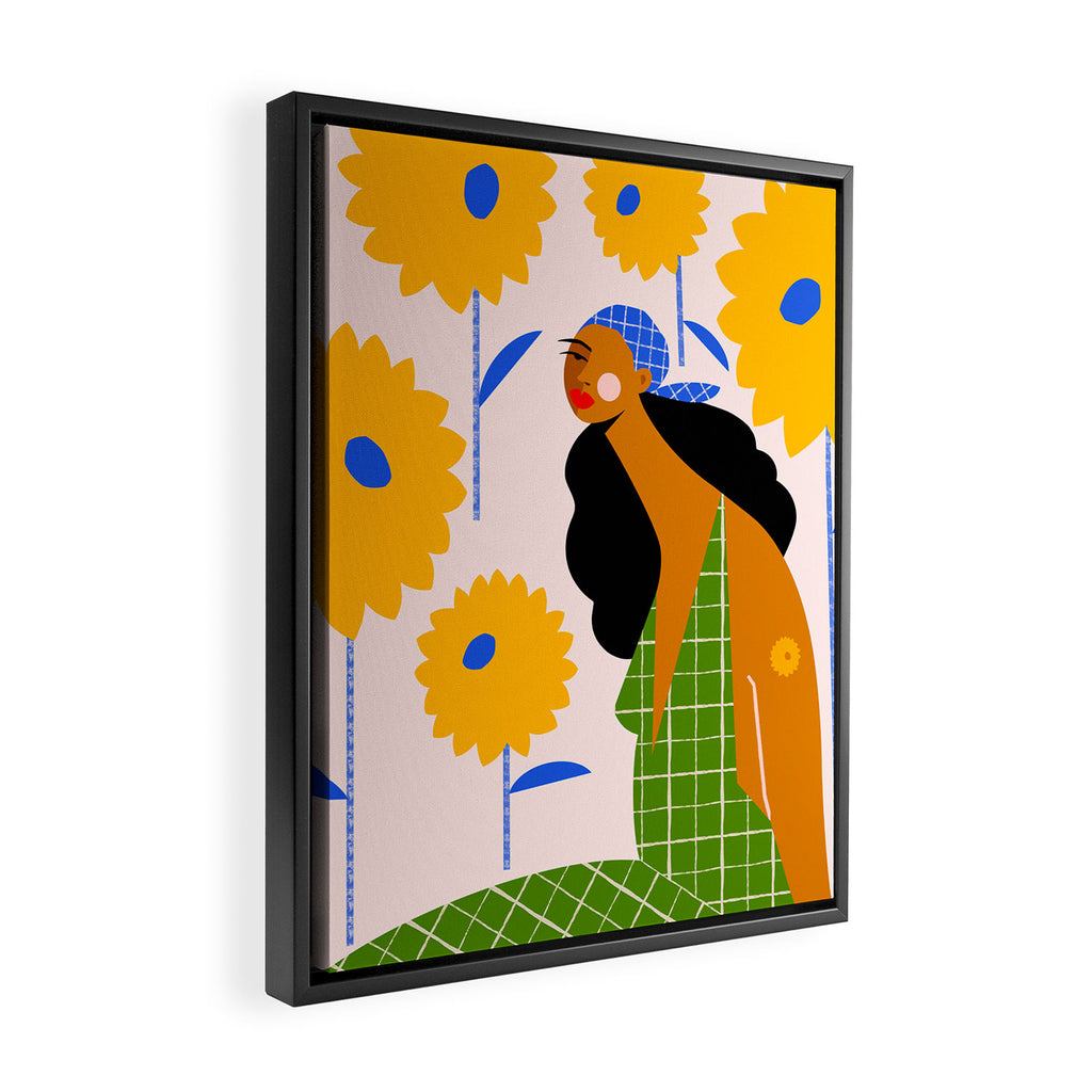 Sunflowers Framed Canvas Print Gallery Image 2