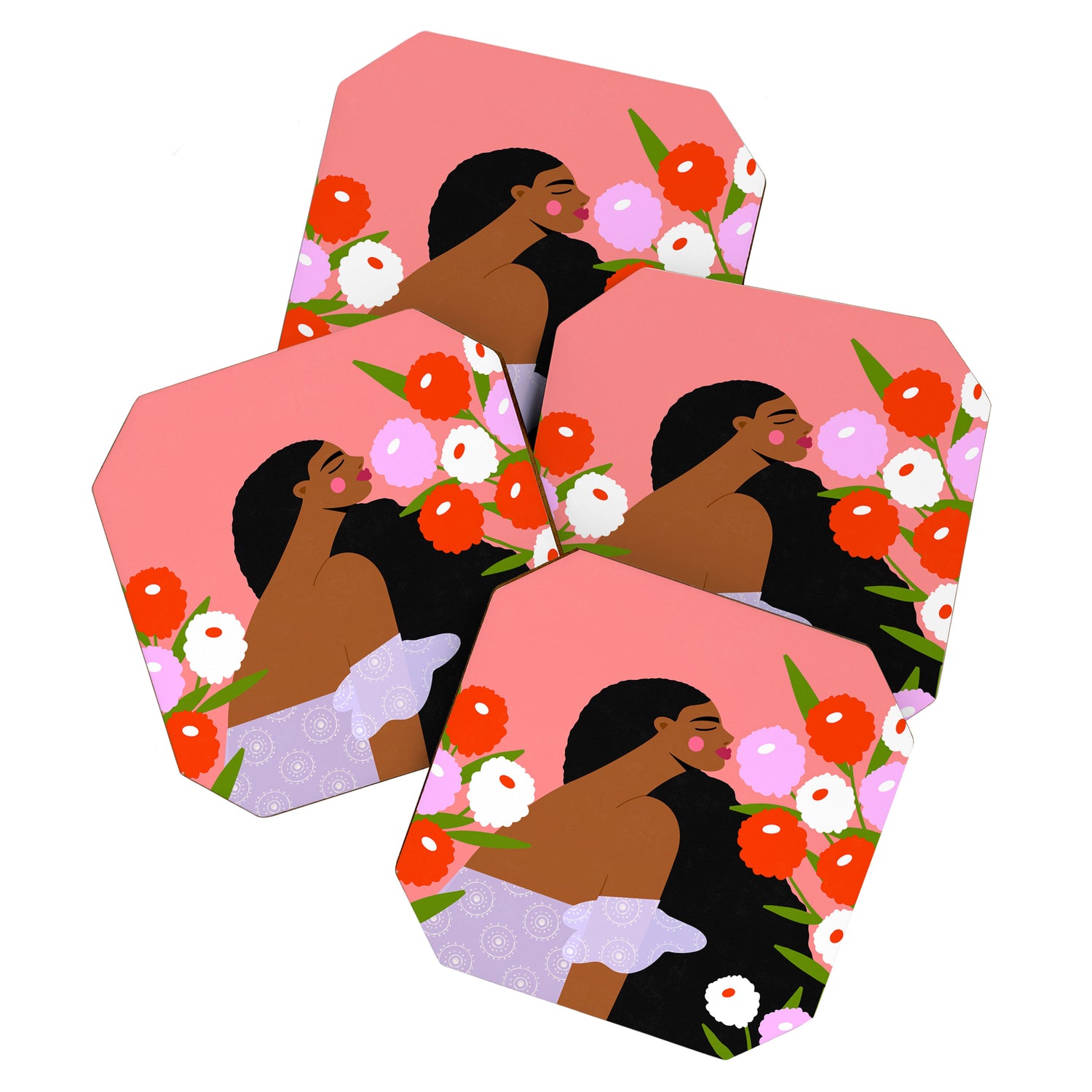 Sweet Summer Flowers Coaster Gallery Image 1