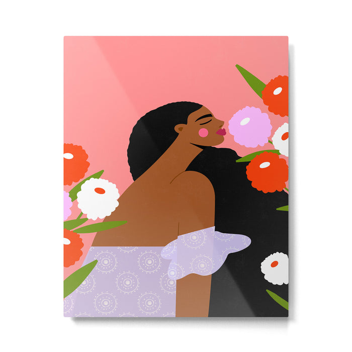 Sweet Summer Flowers Metal Print Gallery Image 1
