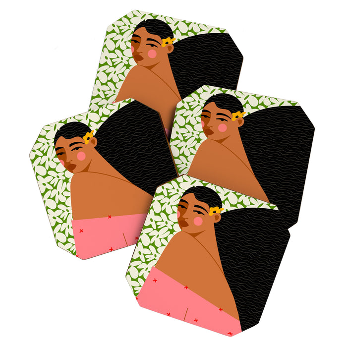 Tropical Chic - Portrait Coaster Gallery Image 1
